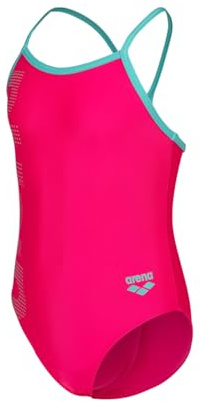 ARENA Logo One-Piece Swimsuit für Mädchen, Badeanzug für Mädchen aus Weichem, Schnelltrocknendem Material