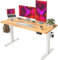BEXEVUE Elektrischer Schreibtisch Höhenverstellbar - 120x60 cm Stehschreibtisch mit Kabelbaum, 3 Memory Funktion Anti-Kollisions Technologie, Computertisch Ergonomischer Sitz-Stehpult mit Tischplatte