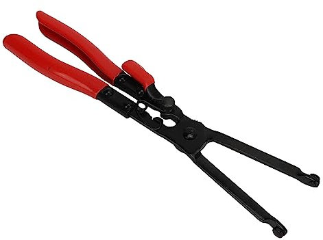 Exhaust Pipe Clamp Plier, Exhaust Pipe Clamp Plier Carbon Steel Heavy Duty Long Plier Jaw Exhaust Hose Clamp Removal Tool