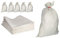 ToolSpace Sac à Gravat - Sacs en Polypropylène Alimentaire pour Cereale Chantier Riz et Grain, 5x Tissu PP 105x65 cm Agricole pour Charbon Stockage Ble Maïs Farine Sable et Déchets, Tissé 50 kg