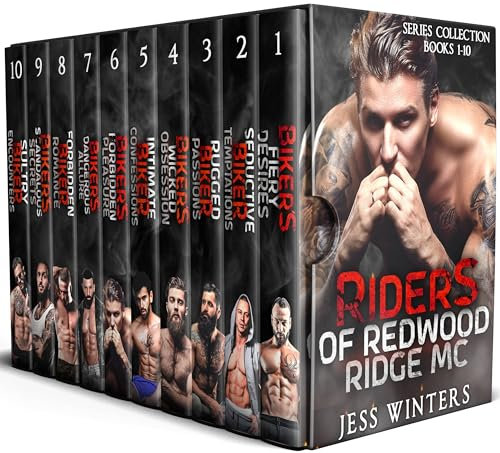 Riders of Redwood Ridge MC Series Collection: Books 1-10: An Age Gap Motorcycle Club Romance