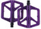 Kexpery Pedale in nylon DU, cuscinetti sigillati, per mountain bike, con piattaforma riflettente, accessori per bici (viola)
