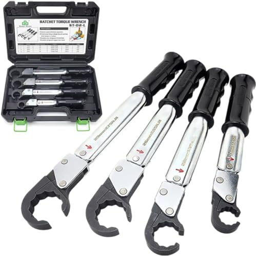 HWGANX Kit De Llave Dinamométrica De Trinquete, Llave De Servicio HVAC Ajustable De 18-75 NM, Herramienta De Reparación De Aire Acondicionado, para Tubo De Cobre De 1/4, 3/8, 1/2, 5/8