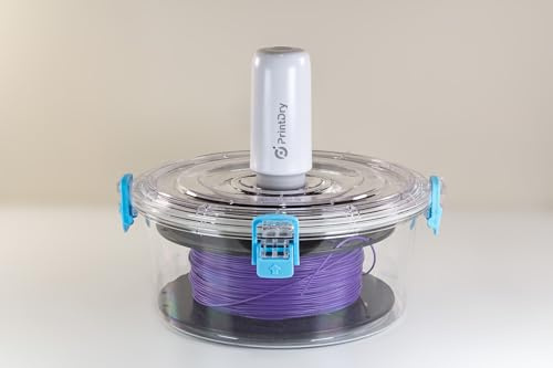 PrintDry Vakuumversiegelte 3D-Druck-Filamentspulen, Aufbewahrungsbehälter für 5 Stück, Polycarbonat, 1,6 kg, 205 x 85 mm