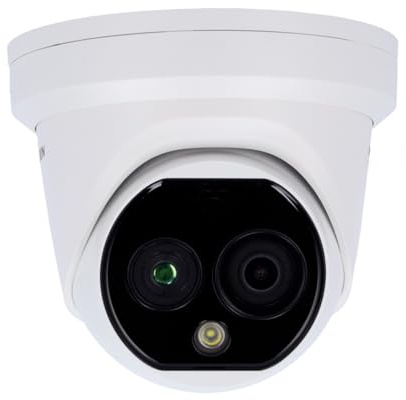 Câmara de Segurança Dual IP Hikvision HeatPro Turret PoE 4MP 2.8mm Exterior IP67 - DS-2TD1228T-2/QA(B)