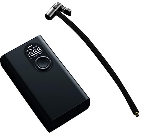 SOLUSTRE Handheld Tire Air Pump Digital Display Mini Car Air Compressor for Tyres