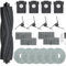 Cleptorize Accesorios de Repuesto para Dreame L40 Ultra/ X40 Ultra/ X40 Ultra Complete/ X40 Master, 1 Cepillo Principal, 4 Filtros HEPA, 4 Cepillos Laterales, 4 Bolsas de Polvo, 6 Paños de Fregado