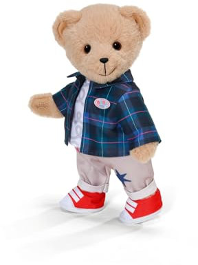 BABY born Teddy Outfit mit Cooler Hose, Shirt, Jacke & Schuhen - Hochwertiges Puppenzubehör - Kleidung geeignet für Puppen der Größe 43 cm