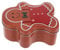 KOMBIUDA Christmas Cookie Tin Lid Gingerbread for for Storing Cookies and Biscuits for Festive Celebrations and Parties