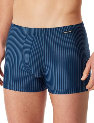 Schiesser Herren Shorts Mikrofaser weiches Bündchen-Pure Micro Boxershorts, blau_183159, 9