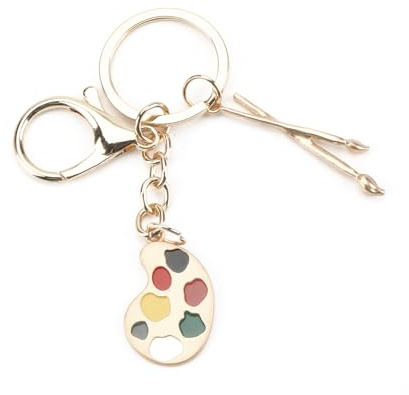 OBEISN Kreativer Schlüsselanhänger Im Malpalette-Design, Geschenk Für Frauen, Stilvoll Und Einfach, Als Geburtstagsgeschenk Für Die Freundin Oder Kleine Geschenke, Geburtstagsgeschenk Für Frauen