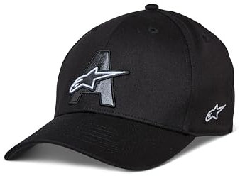 Alpinestars Herren Elemental Hat Baseball Cap Basecap Fitted Mütze Baseballkappe, Schwarz, L/XL