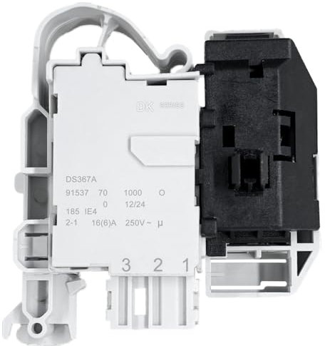 Tyafzzn DKS67A Ricambio per Serratura Elettrica per Lavatrice Lavatrice Serratura Porta Compatibile con Siemens, Bosch IQ500 IQ300 IQ700 Interruttore Lavatrice Tamburo