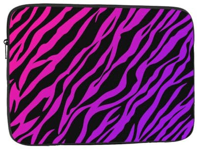 Custodia portatile per computer portatile da 13 pollici, semplice borsa per laptop o tablet con zebra colorata