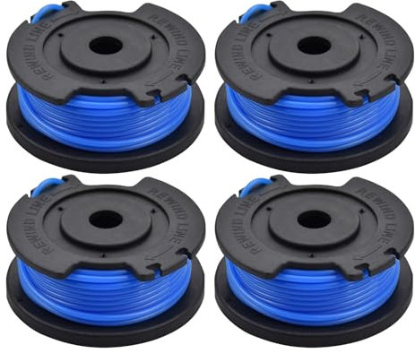 4Pcs Strimmer Spool Compatible with Ryobi,Grass Spool Trimmer Replacement String Line Wire Parts Accessories,Compatible with Ryobi One+ AC14RL3A,Olt1832 Rac124 for Ryobi 18V 24V 40V Garden Cutter Tool