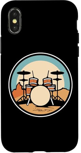 Set di batteria con opere d'arte trap Custodia per iPhone X/XS