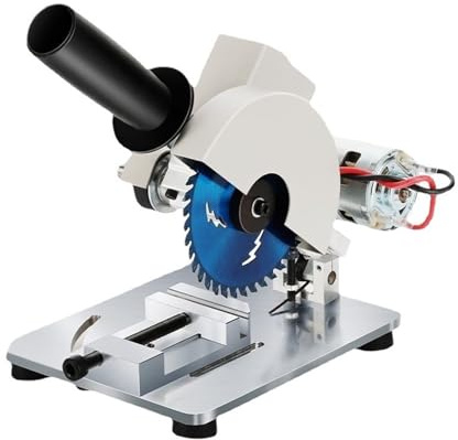 Mini troncatrice, Mini Da Tavolo, Mitra, Troncatrice Elettrica Portatile 96 W, Angolo E Altezza Regolabili, Taglio Multiuso,per il taglio fai da te di ottone e acciaio