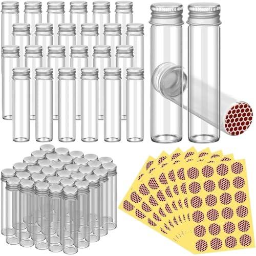 Crepundia Streichholz-Glas, Leere Streichholzgläser Mit Streichholzaufklebern, Blanke Streichholzschachteln For Gäste, Hochzeit, Brautparty, Abschlussfeier, Gastgeschenk(24Pcs Set)