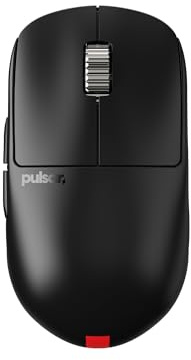 Pulsar Gaming Gears X2H v3 ES Wireless Gaming Mouse, Ultra Lightweight 1.87 oz (53g), Symmetrical, Optical Switch, 32000 DPI, 750 IPS, XS-1 Sensor, 8k Compatible (Medium, Black) (Renewed)