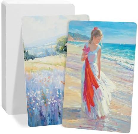 Lot de 50 feuilles de papier aquarelle 300g,10x15cm,Cartes postales vierges