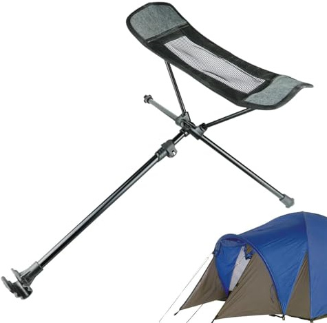 Fußstütze, faltbar, einziehbare Beinstütze, kompakter, wasserdichter und ergonomischer Hocker, für Rasen, Garten, Pool, Picknick, Jagd, Camping, Reisen, tragbar, leicht, robust, für den