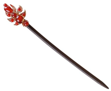 POPETPOP Chignon Baguette Épingle à Cheveux Chinoise en Bois pour Femmes Accessoire Coiffure Fête et Bal Costume