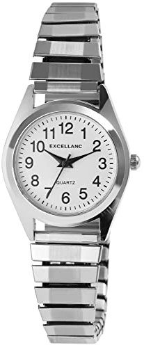 Excellanc Damen-Uhr Zugarmband Edelstahl Analog Quarz 1700022-002