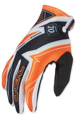 O'NEAL Fahrradhandschuhe & Motocross Handschuhe Vault Glove Racewear I MX MTB Motocross Enduro I Motorradhandschuhe Herren & Damen I Sehr starker Grip I Schwarz Orange I Größe M