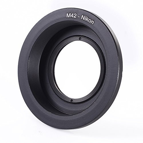 Fotga M42-AI Objektiv-Mount-Adapter-Ring Objektivadapter mit Glas für M42 Objektive auf Nikon AI F Kamera D7200 D7100 D7000 D5500 D5300 D5200 D5100 D5000 D3300 D3200 D3100 D3000 D90 D80 D70 D60 D600 D610 D750 D800 D810
