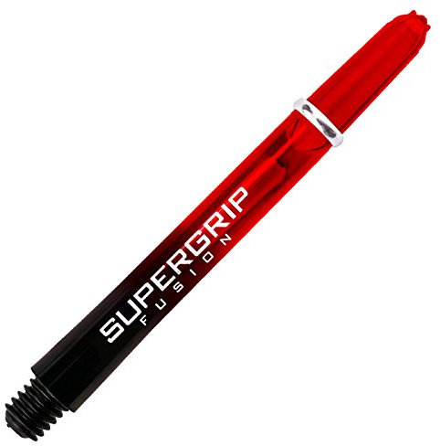 Harrows Supergrip Fusion Shafts - Verschiedene Ausführungen, 1 Set = 3 Stück (Rot, Short (SHT))