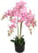 vidaXL Orchidea Artificiale con Vaso 75 cm Rosa Piante Finte Fiori Arredo Casa
