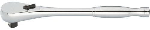 VIGOR Feinzahn-Umschaltknarre, Standard, V4946-S, 1/2″, 250 mm | Abtrieb 1/2 Zoll (12,5 mm) Vierkant massiv, DIN 3122, ISO 3315, Länge l2 250 mm, 606 g, 250 mm , 1/2″, Antrieb 1/2″