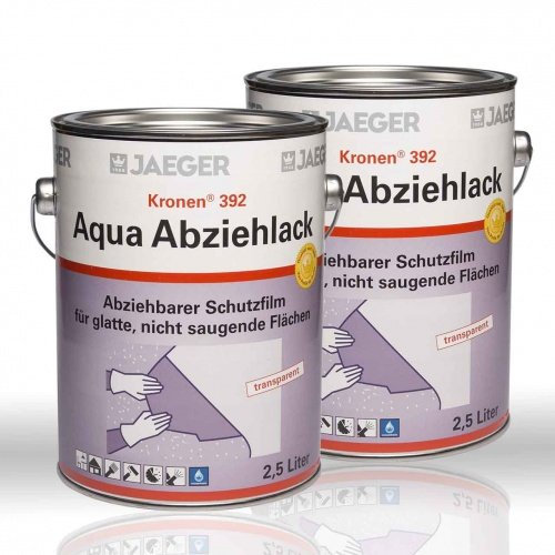 2 x Jaeger Kronen Aqua Abziehlack 2,5l