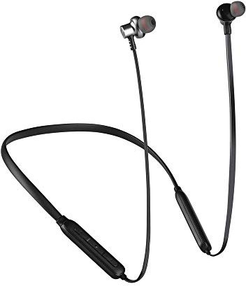 V-TAC Écouteurs Intra-Auriculaires Noir sans Fil Bluetooth pour Sport, Microphone pour appels Mains Libres et Musique pour iPhone 4s 5 5c 5s 6 6s Plus iPad iPod Touch et Samsung Galaxy Smartphone