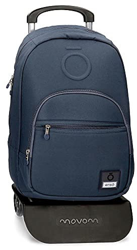 Enso Basic Rucksack mit Trolley Blau 32x46x15 cms Polyester für 15,6-Laptop 22.1L