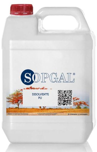 Disolvente Sopgal especial Pintura de Poliuretano (5 ltr) - Reduce la viscosidad, aumenta el agarre de la pintura y para limpieza de útiles