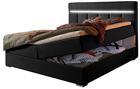 LED Stauraumboxbett TESSA