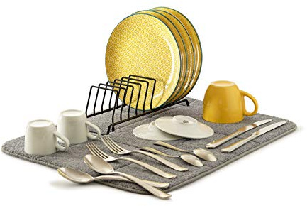 Perfetto Kitchen Escurreplatos de microfibra 40 x 50 cm + rejilla para 9 plazas