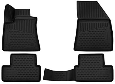 Element 3D Gummimatten Passgenaue Fußmatten Renault Megane IV 2016- BEIM Schrägheck 4tlg
