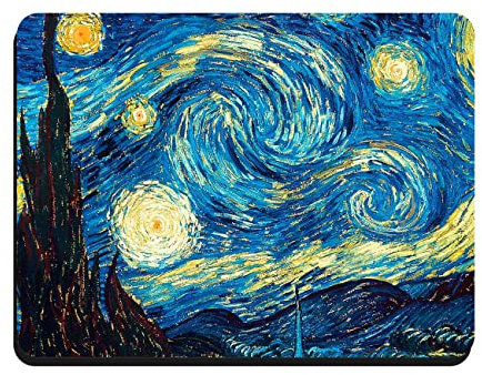 My Custom Style Tappetino Classico Neoprene#Arte-Notte Stellata, Van Gogh# 18x22