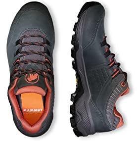 Mammut Nova IV Low GTX Women | Wanderschuhe für Damen, Wasserdichte Trekkingschuhe, Outdoor Schuhe, Bergschuhe für Hiking & Trekking, Gore-Tex Freizeitschuhe | Black-Apricot Brandy, 5