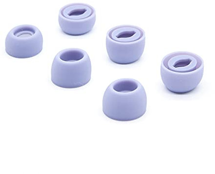 Adhiper Compatibile con Samsung Galaxy Buds Pro SML tappi per le orecchie in silicone 3 misure – si adattano alla custodia di ricarica, riducono il rumore degli auricolari in silicone (S/M/L, viola)