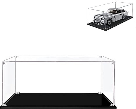 Hosdiy Acryl Vitrine Schaukasten für (James Bond Aston Martin DB5) Modell - Kompatible mit Lego 10262 - Vitrine (Nur Vitrine, Ohne Bausteine Modell)