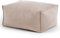 mokebo Pouf oder Hocker mit Stoffbezug 'Der Ruhestifter', Sitzhocker oder Sitzpouf mit EPS-Perlen-Füllung, auch als Fußhocker oder Beistelltisch fürs Wohnzimmer in 60x45x25 cm (B/T/H) in Beige