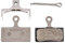 SHIMANO G05S-RX Scheibenbremsbelag und Feder – Harzverbindung, Edelstahlrückplatte