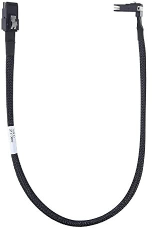 6G Internal Mini SAS SFF-8087 to SFF-8087 Cable, Straight to Right Angle, 100-Ohms, 0.5-m(1.6ft)