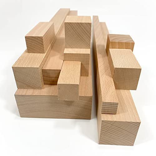 LVLDAWA 3X4cm Holzdübelstangen, Unbehandelte Hartholzstäbchen, Natürlich Quadratische Holzdübel Für Die Herstellung Von Bastelprojekten (Farbe : 3x4cm-15pcs, Größe : 120cm)