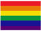 Samunshi® Regenbogenfahne Aufkleber - Peace Pride LGBTQ - Sticker Auto Fahrrad Motorrad - 8x5,6cm mehrfarbig