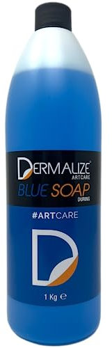 Dermalize Blue Soap 1 L - Blue (Green) Soap - Tattoo Wipe / Clean - INKgrafiX® Germany - Professional Studio - Vegan