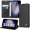 Handyhülle für Samsung Galaxy S23 FE Hülle mit Schutzfolie [Premium PU Leder] Klapphülle Ständer Kartenfach Magnetic Flip Case Cover Etui Tasche Schutzhülle für Samsung S23 FE 5G